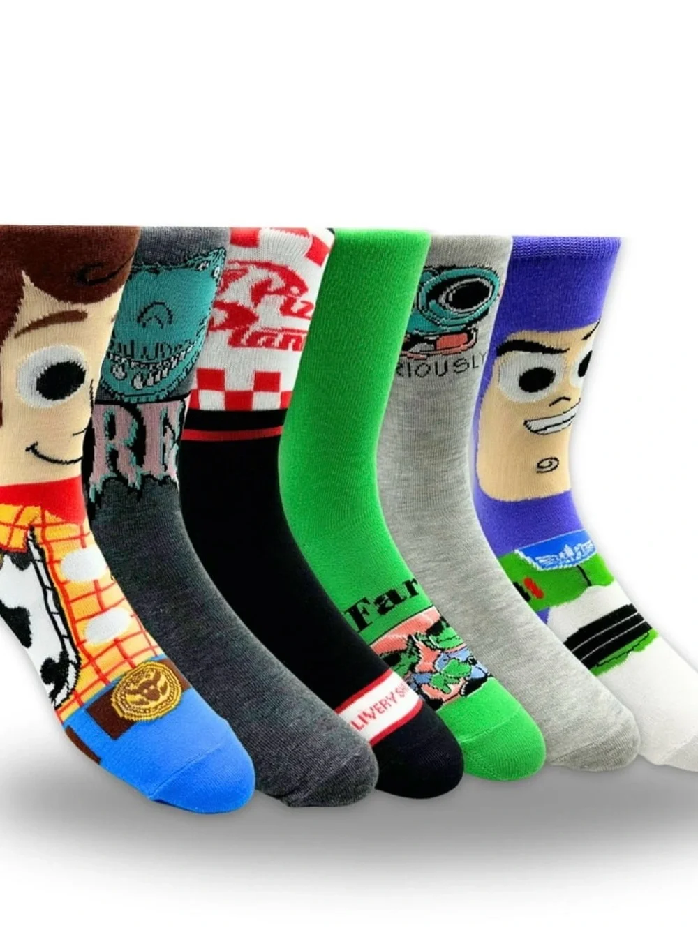 Men’s Toy Story Character Crew Socks 6-Pack